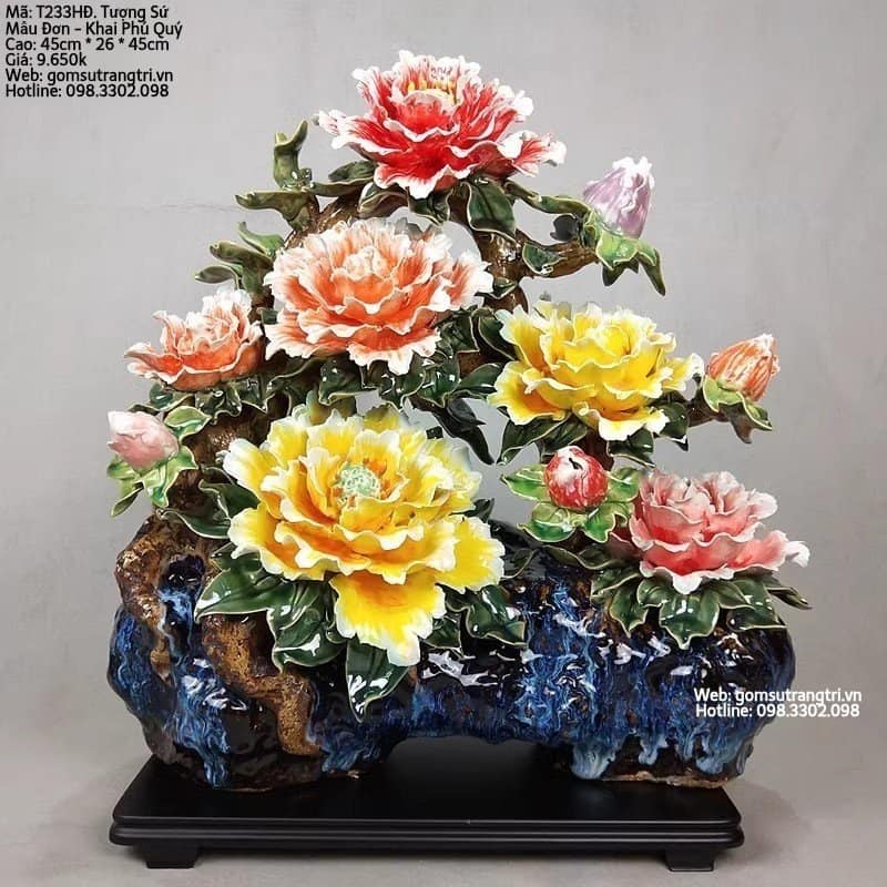 TƯỢNG SỨ MẪU ĐƠN - KHAI HOA PHÚ QUÝ